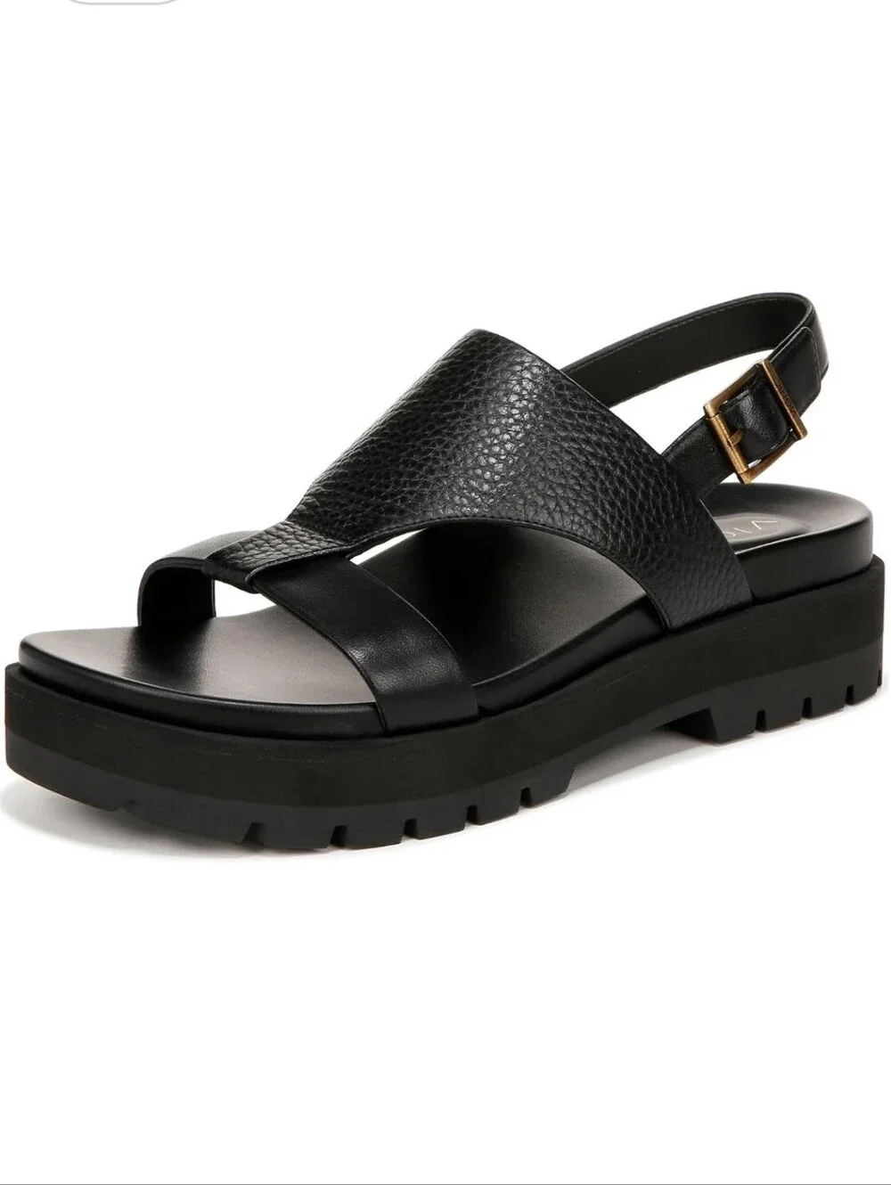 Vionic Women's Alondra Black Leather Sandals
